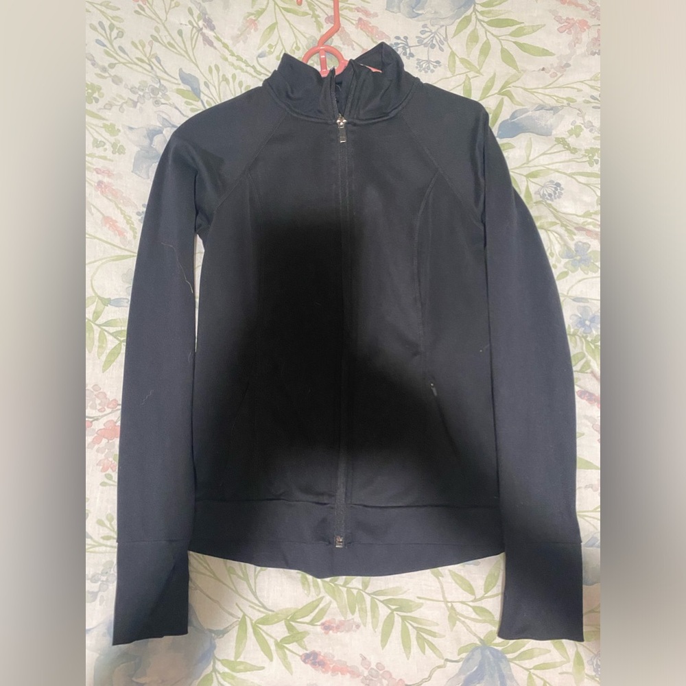 Black workout jacket